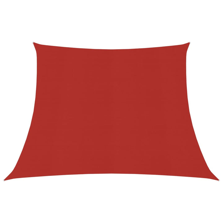 Zonnezeil 160 g/m² 3/4x2 m HDPE rood