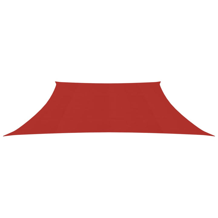 Zonnezeil 160 g/m² 3/4x2 m HDPE rood
