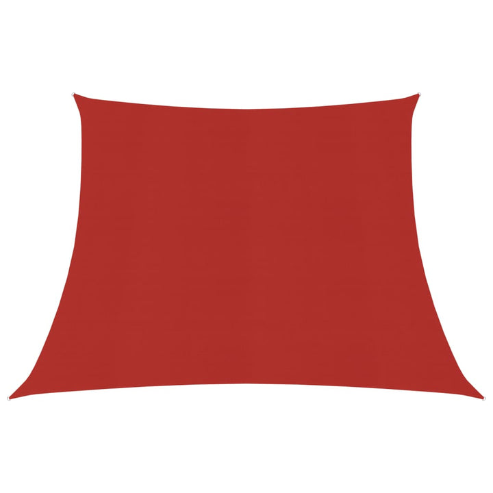 Zonnezeil 160 g/m² 3/4x3 m HDPE rood