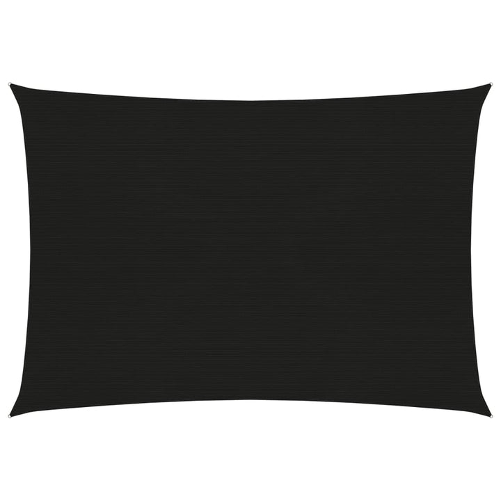 Zonnezeil 160 g/m² 2,5x4 m HDPE zwart