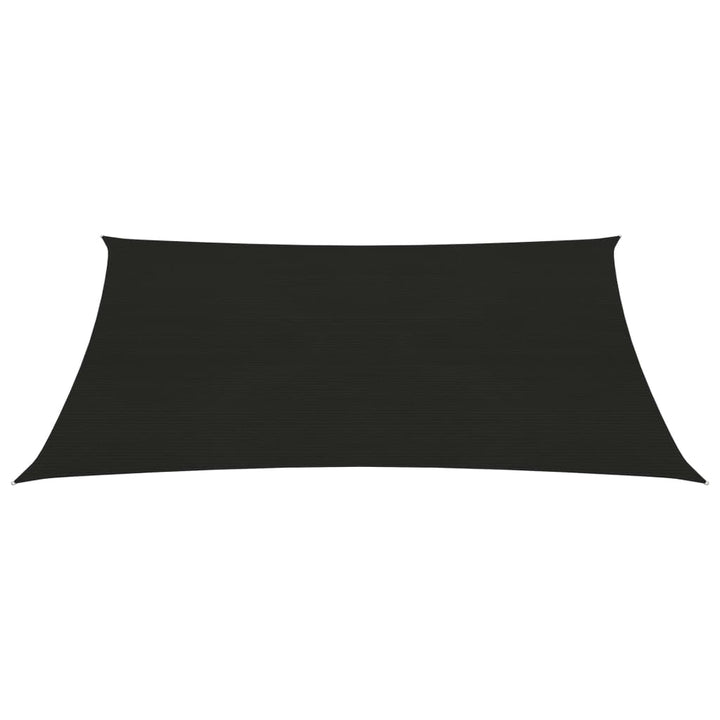 Zonnezeil 160 g/m² 3,5x4,5 m HDPE zwart