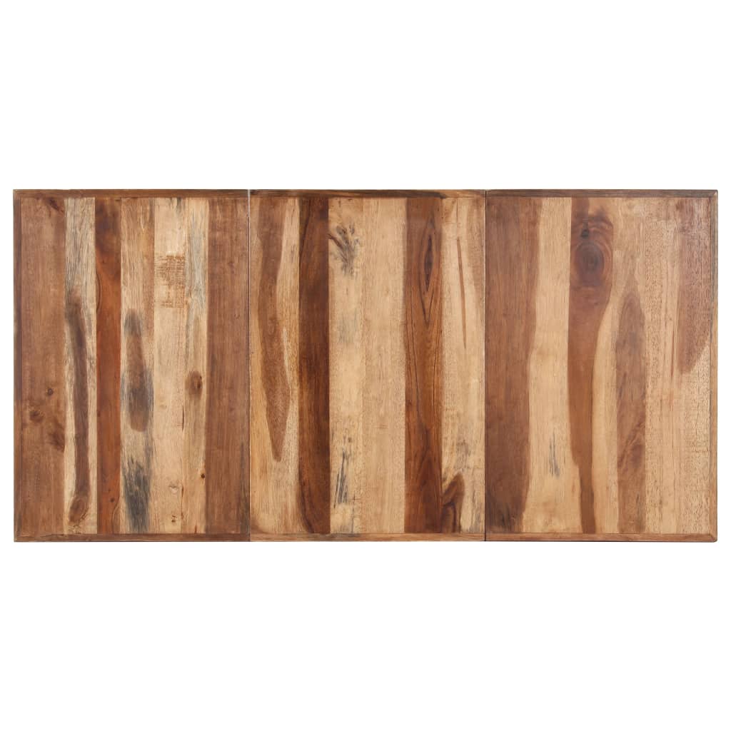 Eettafel 180x90x75 cm massief hout met sheesham afwerking