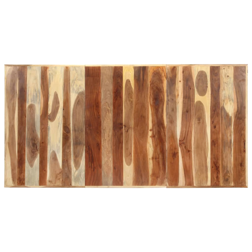 Eettafel 200x100x75 cm massief hout met sheesham afwerking