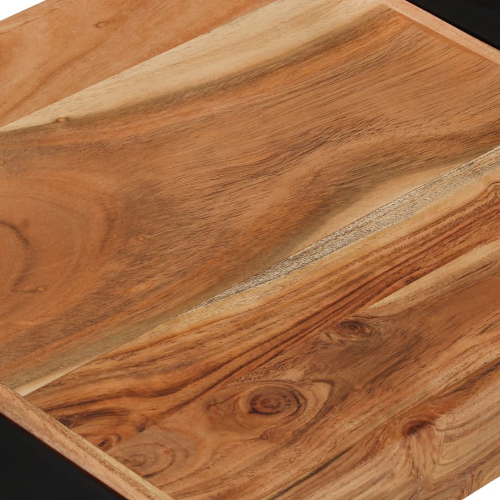 3-delige Tafeltjesset massief hout met sheesham afwerking