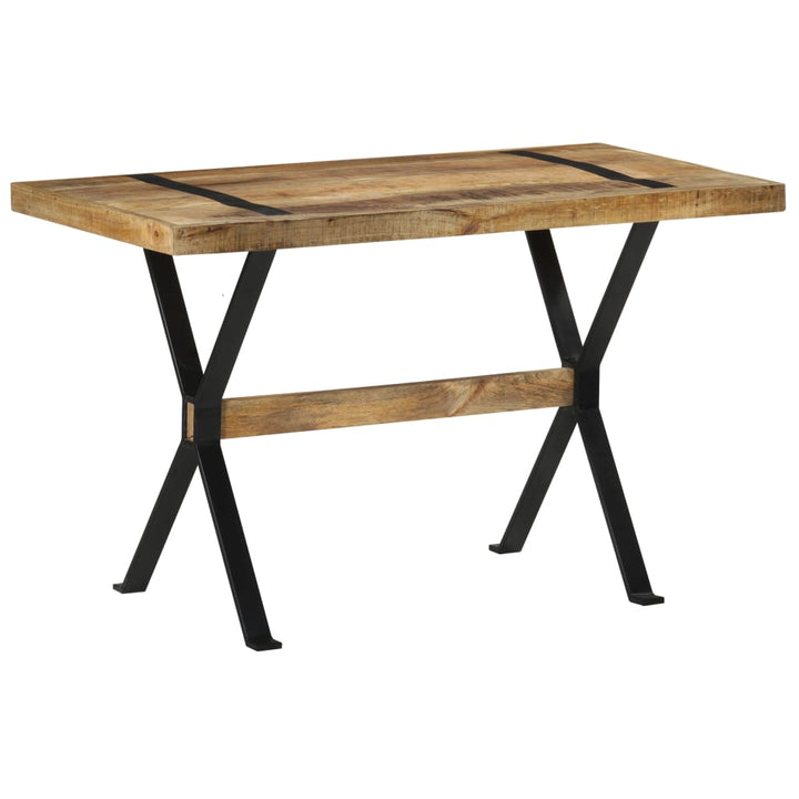 Eettafel 120x60x76 cm ruw mangohout