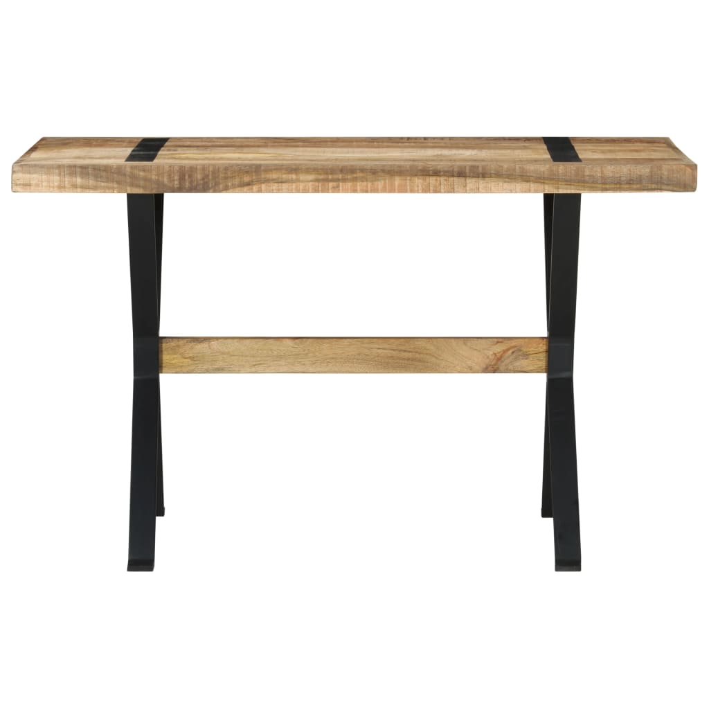 Eettafel 120x60x76 cm ruw mangohout