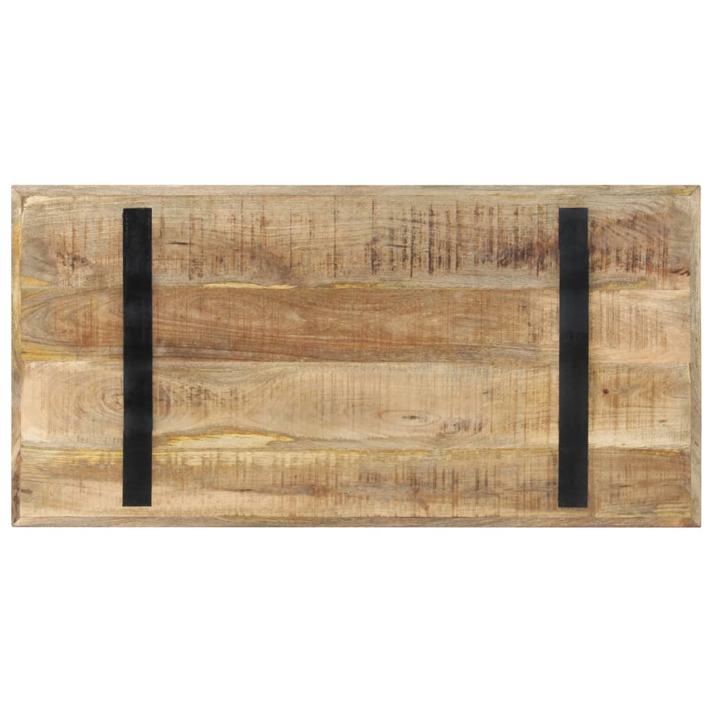 Eettafel 120x60x76 cm ruw mangohout