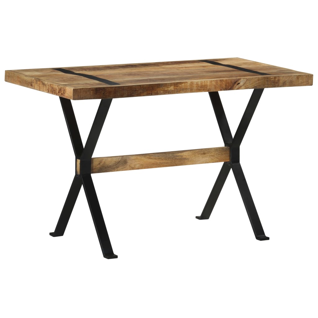 Eettafel 120x60x76 cm ruw mangohout