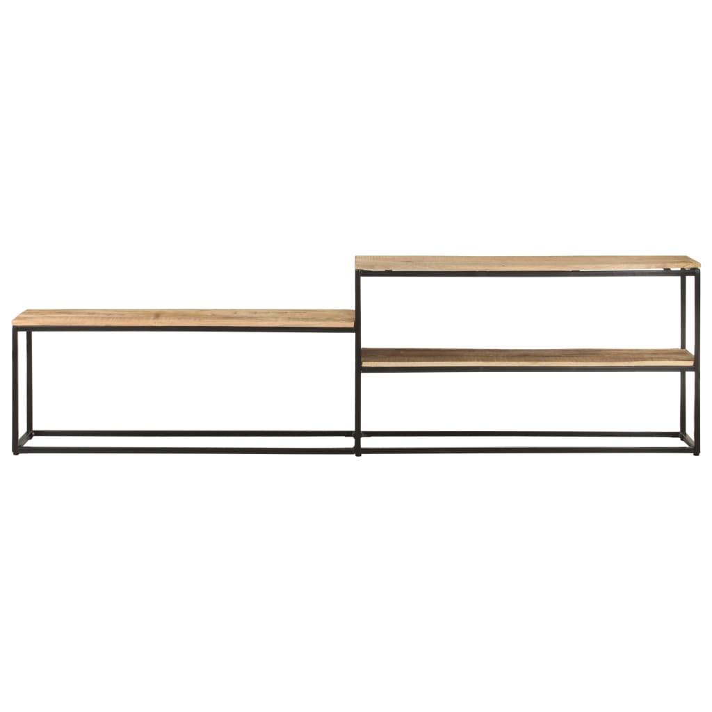 Tv-meubel 180x30x50 cm ruw mangohout