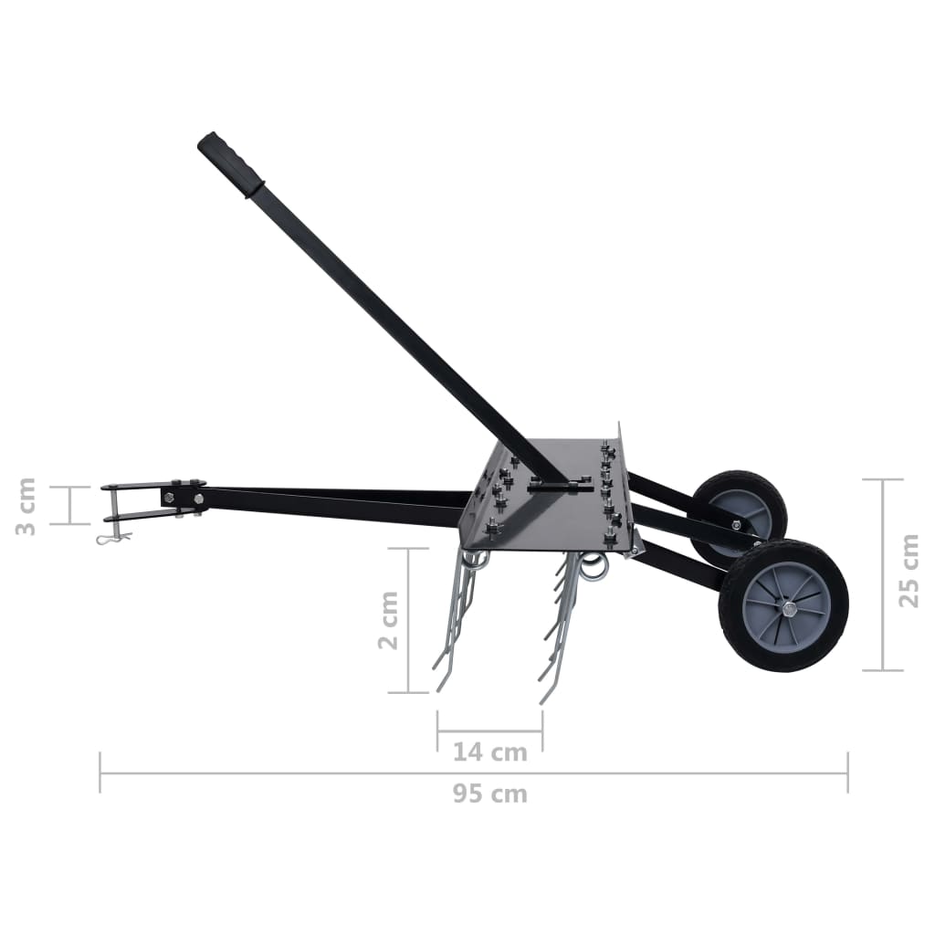 Verticuteerder voor achter zitmaaier 100 cm