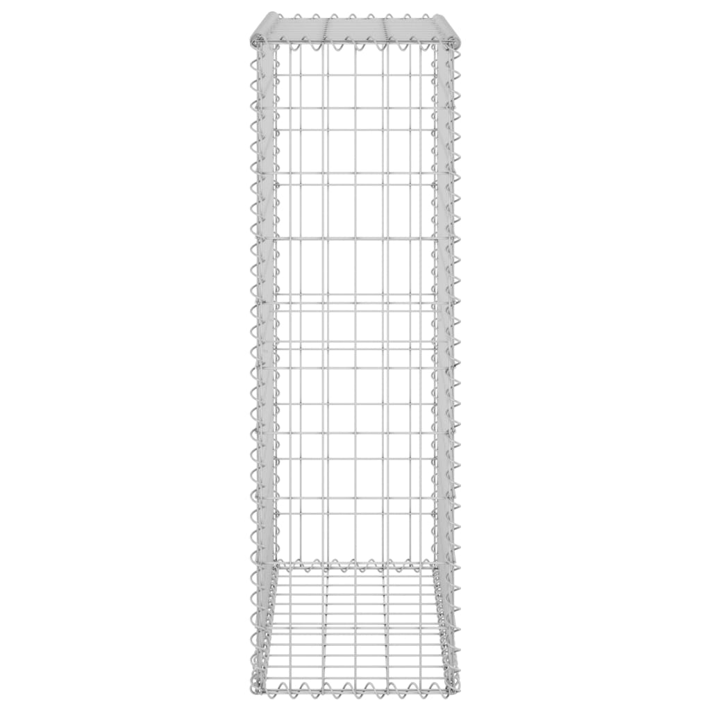 Schanskorfmuur met deksels 60x30x100 cm gegalvaniseerd staal