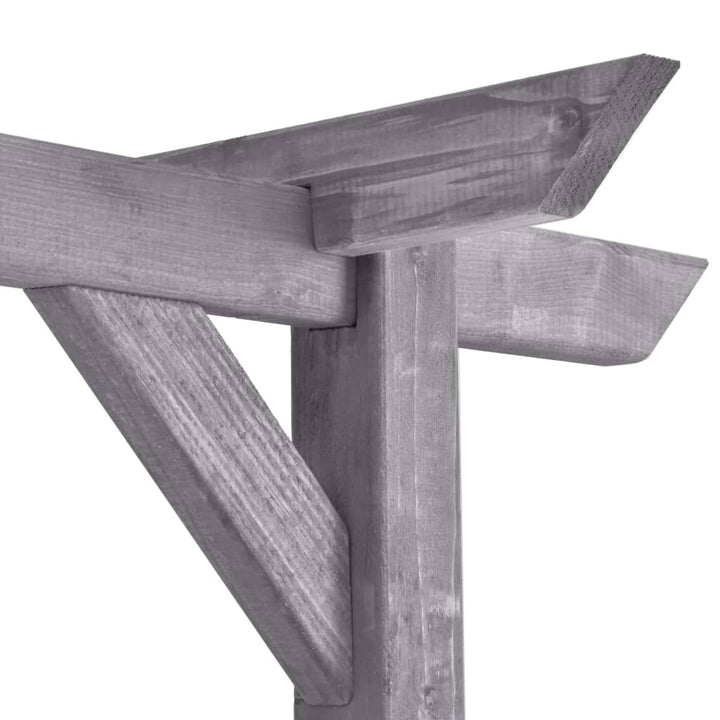 Pergola 200x40x205 cm geïmpregneerd grenenhout grijs