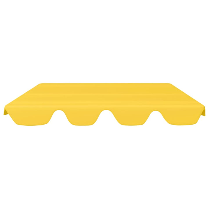 Vervangingsluifel voor schommelbank 150/130x70/105 cm geel