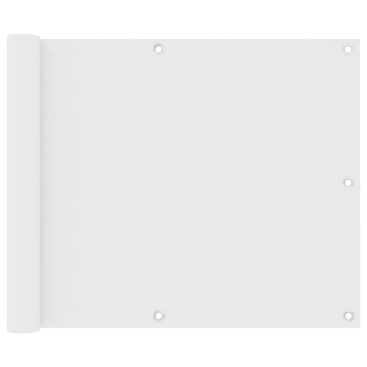 Balkonscherm 75x400 cm oxford stof wit