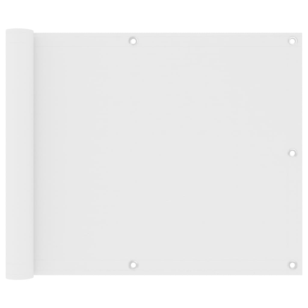 Balkonscherm 75x600 cm oxford stof wit