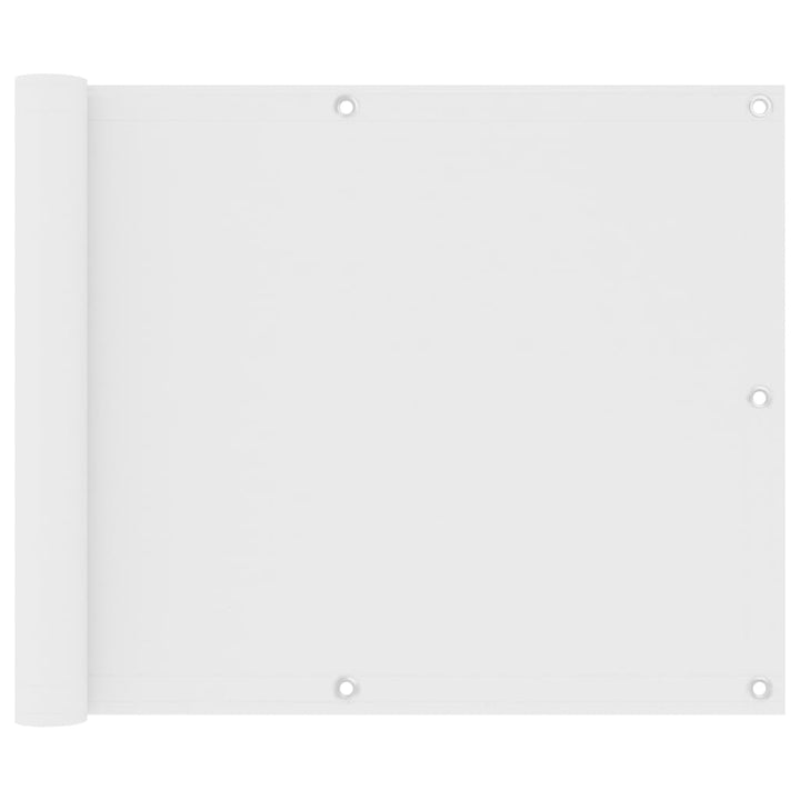 Balkonscherm 75x600 cm oxford stof wit