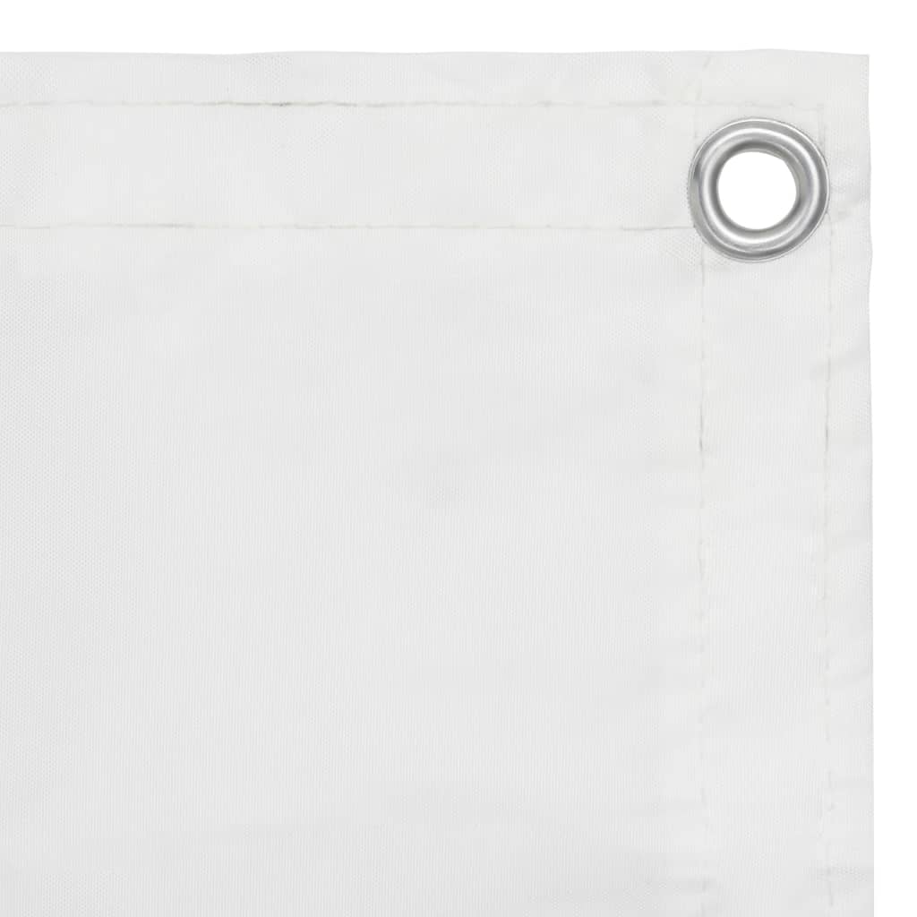Balkonscherm 120x500 cm oxford stof wit