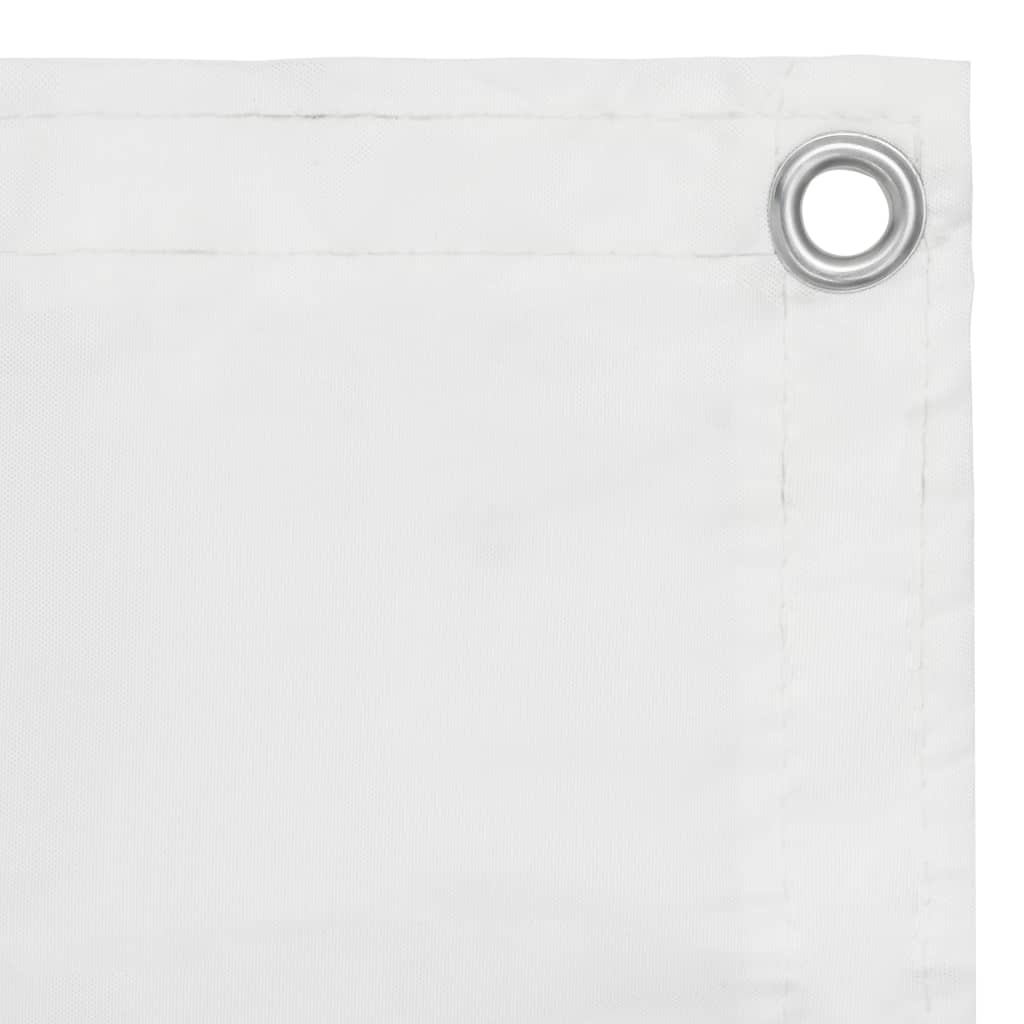 Balkonscherm 120x600 cm oxford stof wit