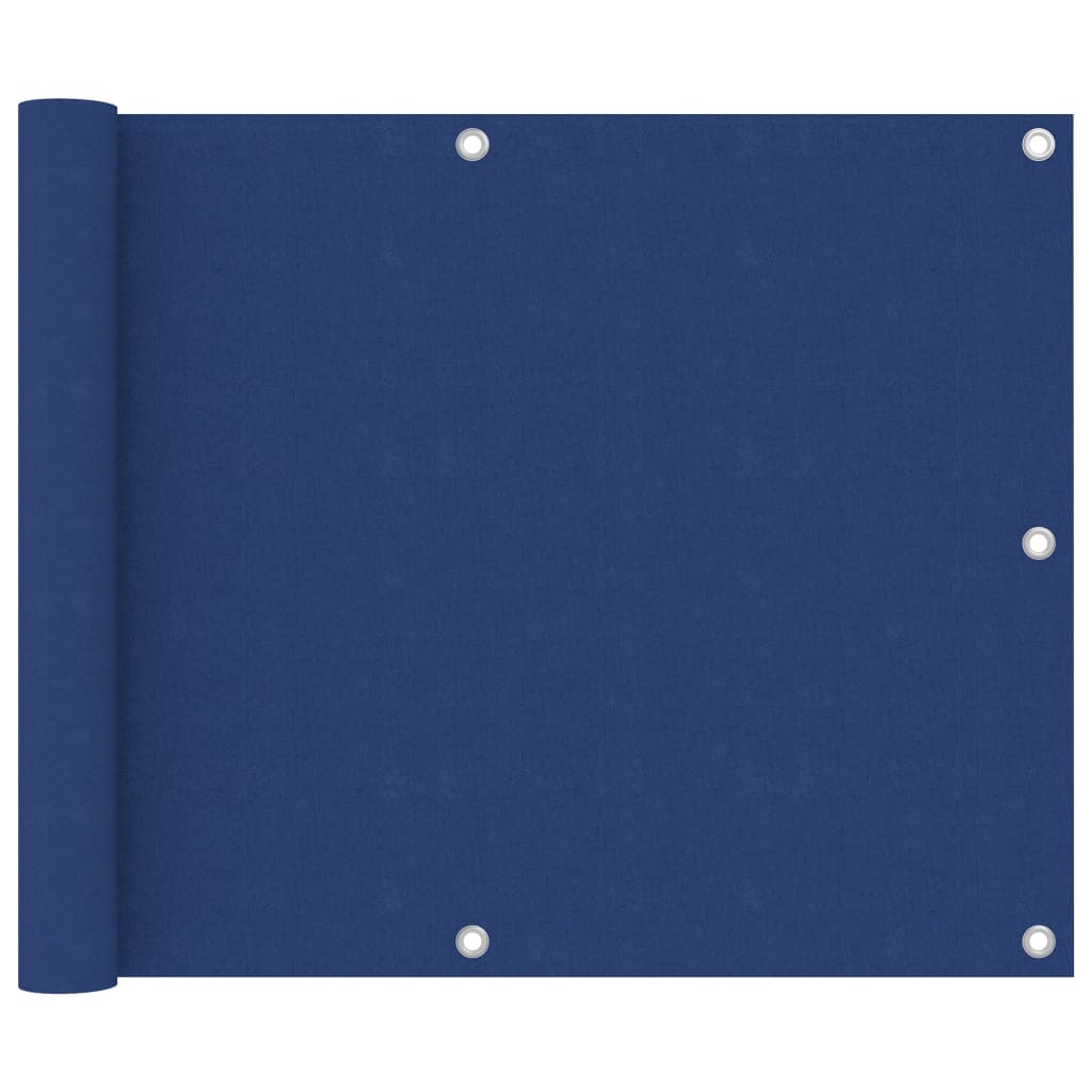 Balkonscherm 75x500 cm oxford stof blauw
