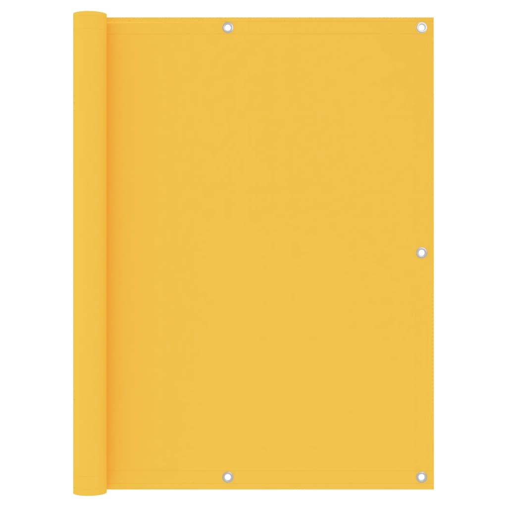 Balkonscherm 120x600 cm oxford stof geel