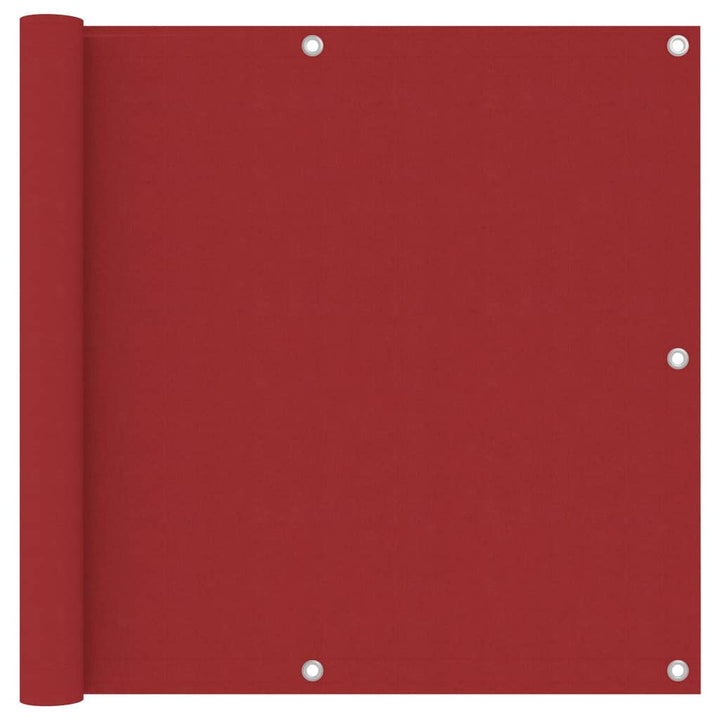 Balkonscherm 90x300 cm oxford stof rood