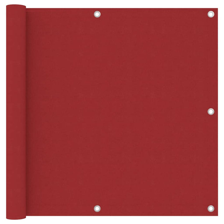 Balkonscherm 90x400 cm oxford stof rood