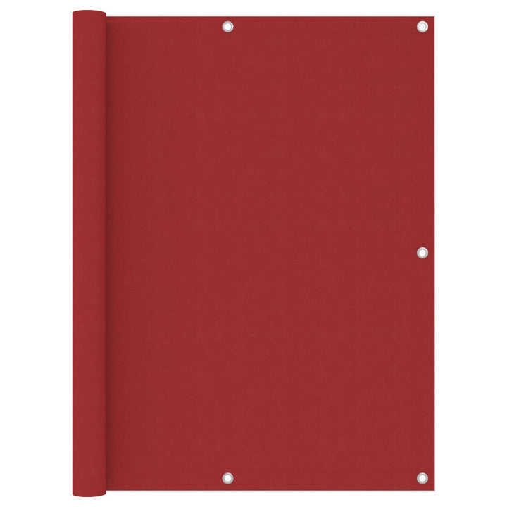 Balkonscherm 120x400 cm oxford stof rood