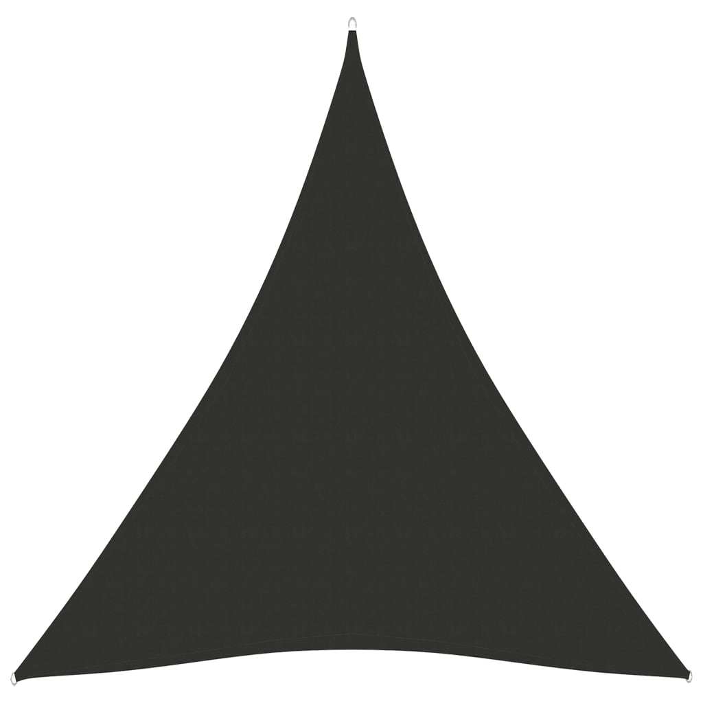 Zonnescherm driehoekig 4x5x5 m oxford stof antracietkleurig