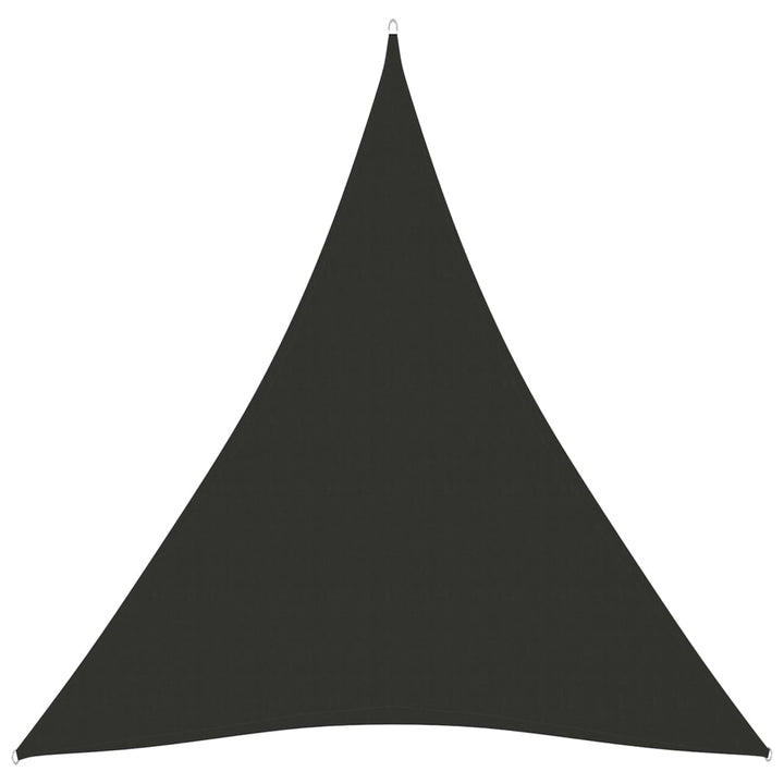 Zonnescherm driehoekig 5x7x7 m oxford stof antracietkleurig