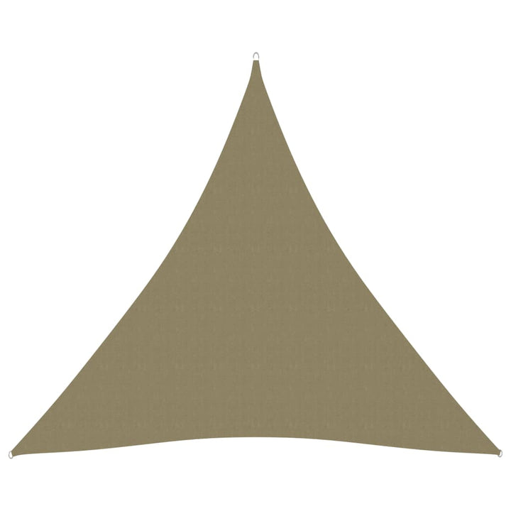 Zonnescherm driehoekig 3x3x3 m oxford stof beige
