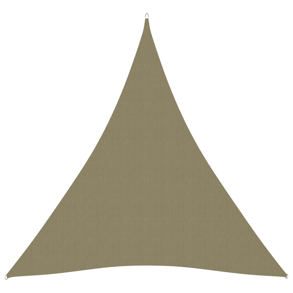 Zonnescherm driehoekig 3x4x4 m oxford stof beige