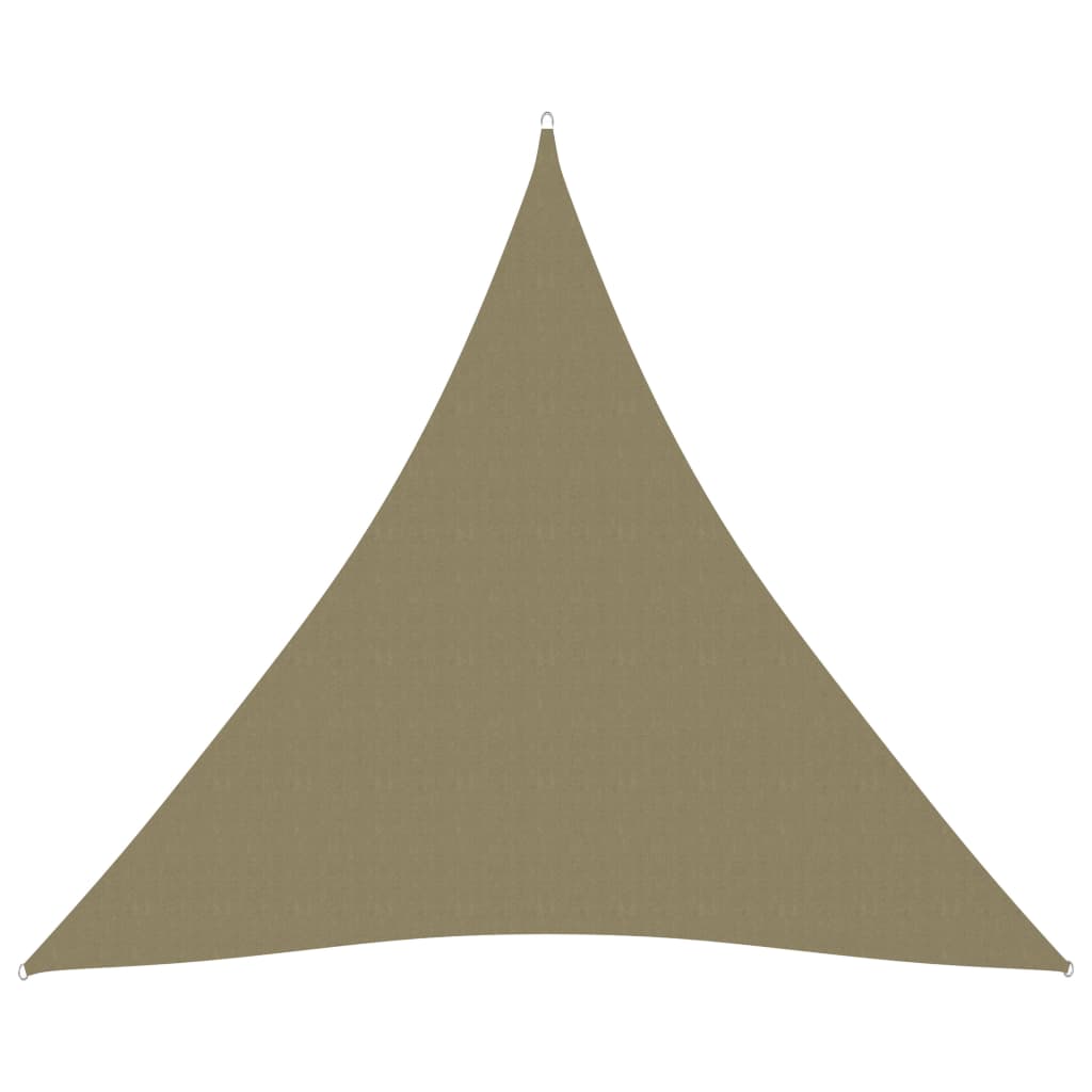 Zonnescherm driehoekig 4x4x4 m oxford stof beige