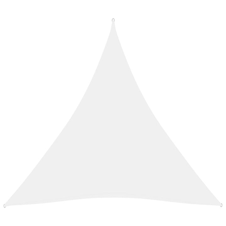 Zonnescherm driehoekig 3,6x3,6x3,6 m oxford stof wit
