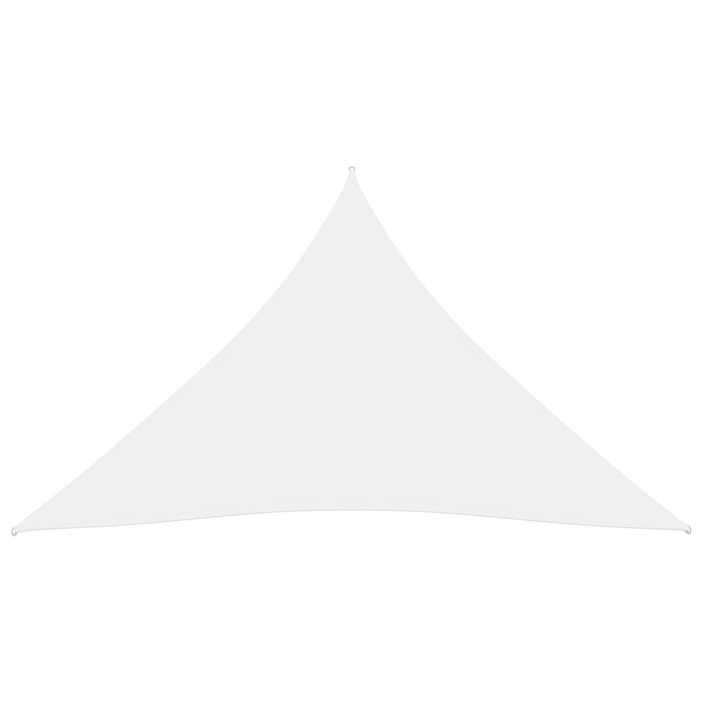 Zonnescherm driehoekig 3,6x3,6x3,6 m oxford stof wit