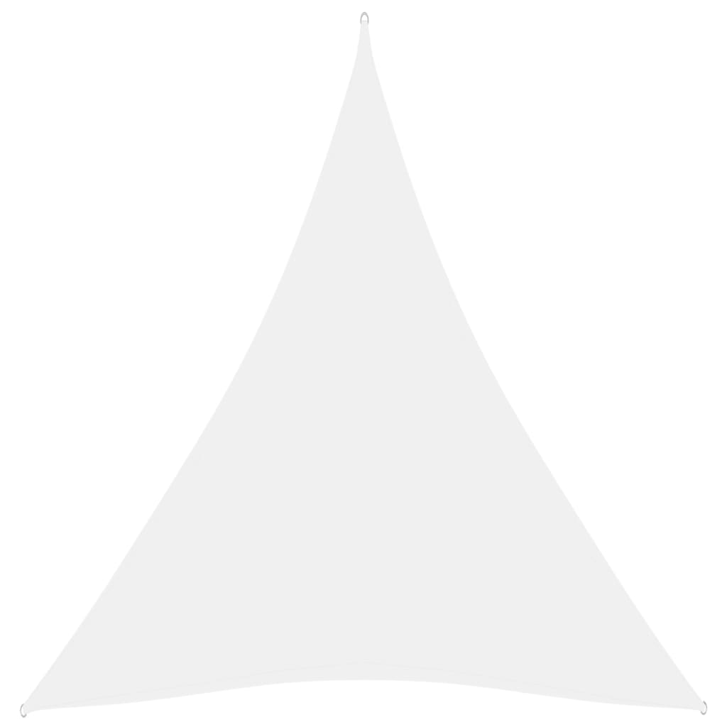 Zonnescherm driehoekig 3x4x4 m oxford stof wit