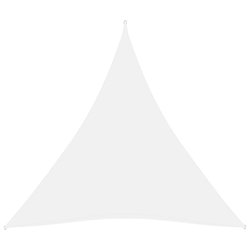 Zonnescherm driehoekig 4,5x4,5x4,5 m oxford stof wit