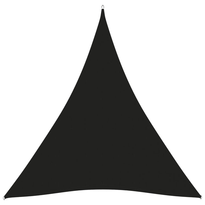 Zonnescherm driehoekig 5x6x6 m oxford stof zwart