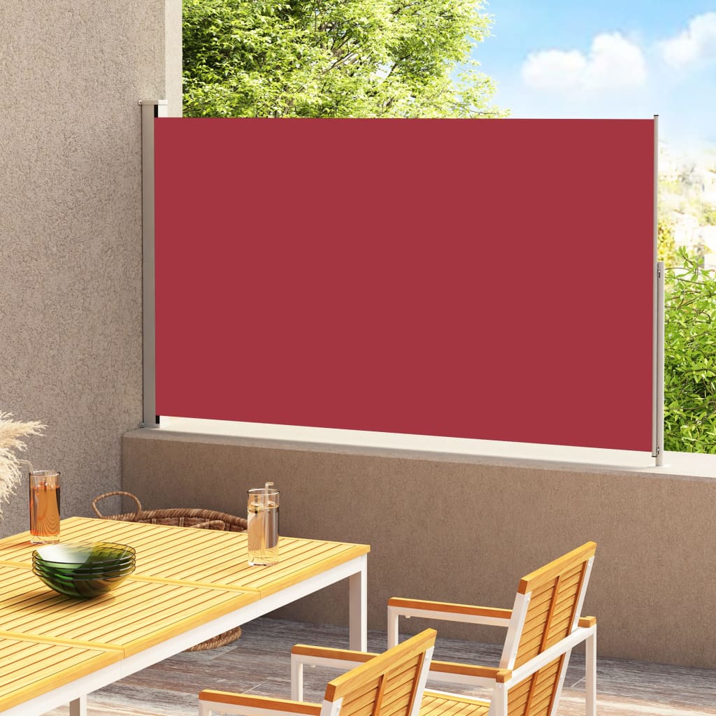 Tuinscherm uittrekbaar 180x300 cm rood