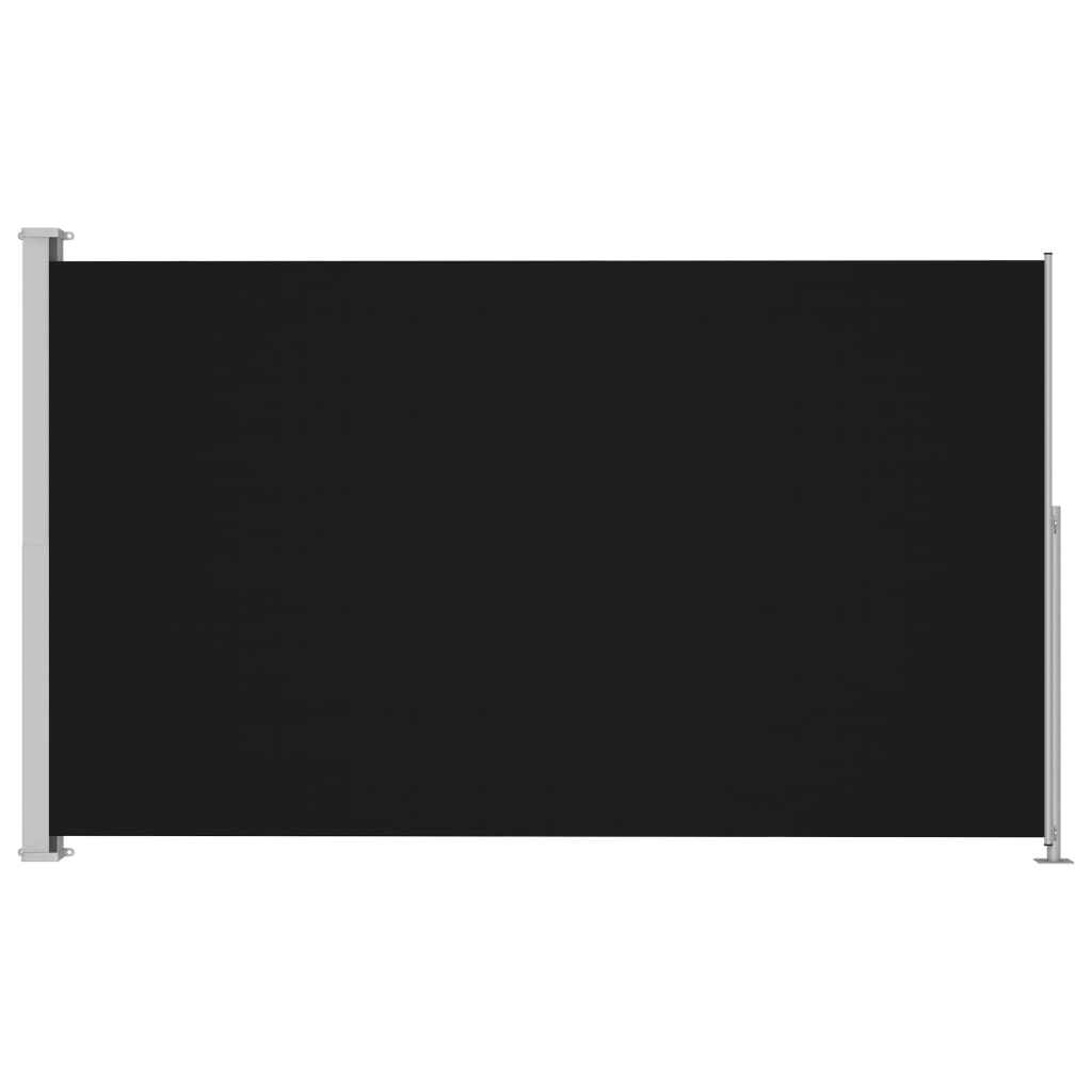 Tuinscherm uittrekbaar 220x300 cm zwart