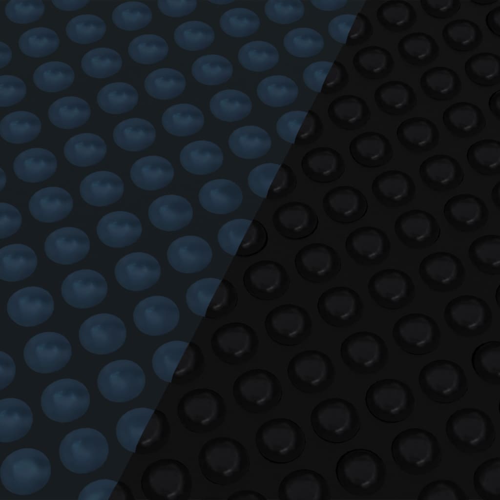 Zwembadfolie solar drijvend 356 cm PE zwart en blauw