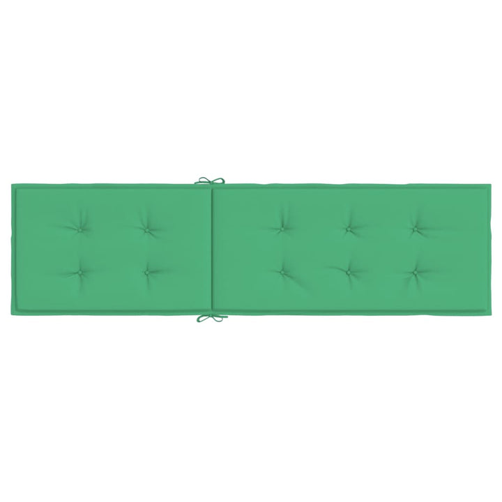 Terrasstoelkussen (75+105)x50x3 cm groen