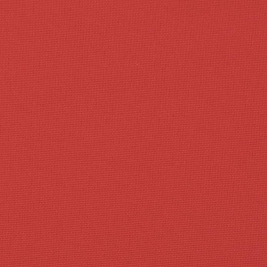 Terrasstoelkussen (75+105)x50x3 cm rood