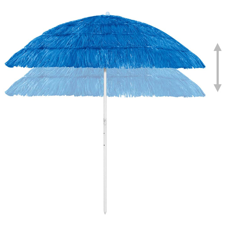 Strandparasol 240 cm blauw