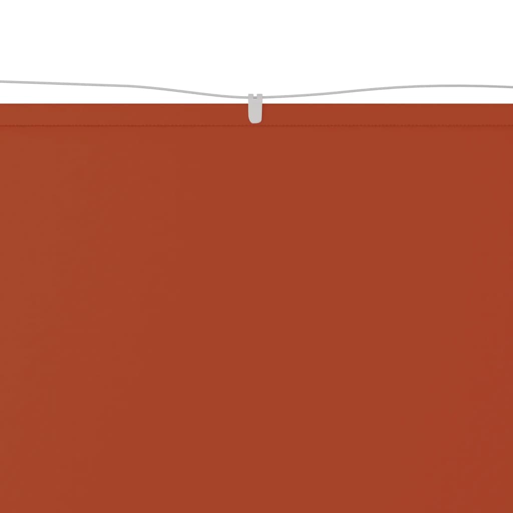 Luifel verticaal 140x800 cm oxford stof terracottakleurig