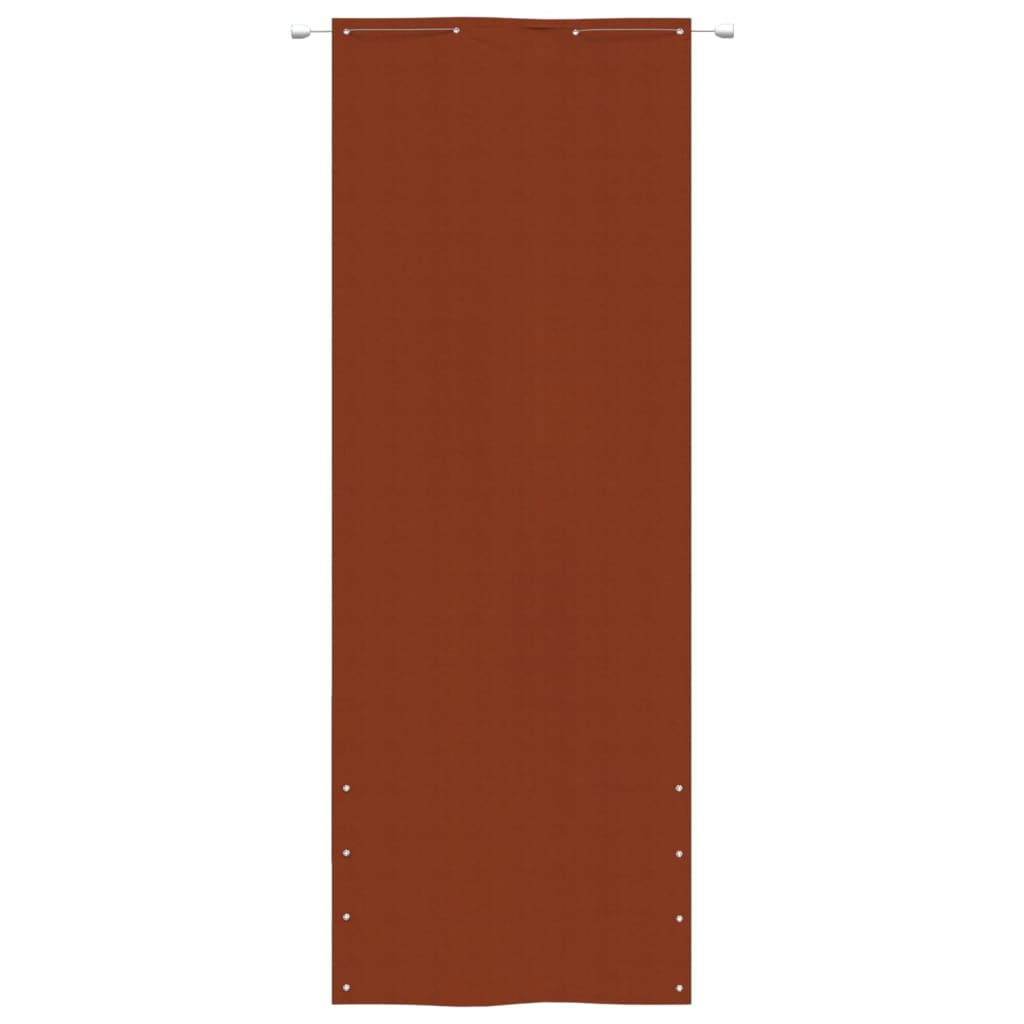 Balkonscherm 80x240 cm oxford stof terracottakleurig