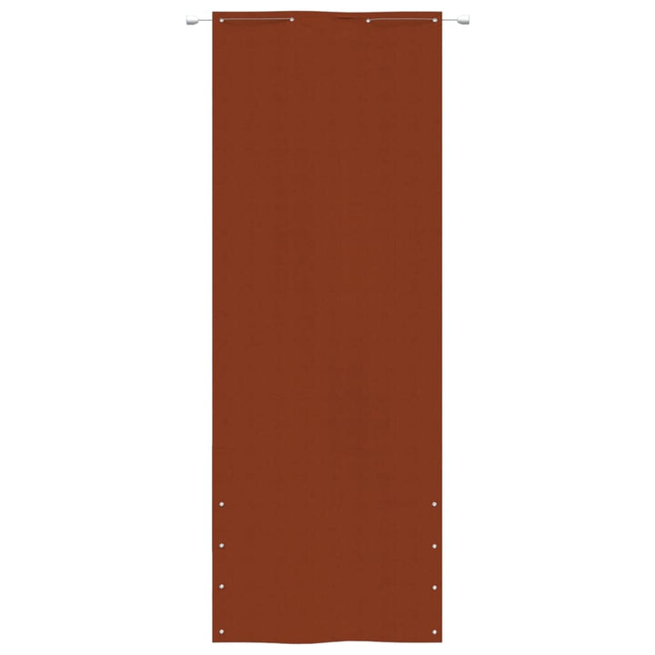 Balkonscherm 80x240 cm oxford stof terracottakleurig