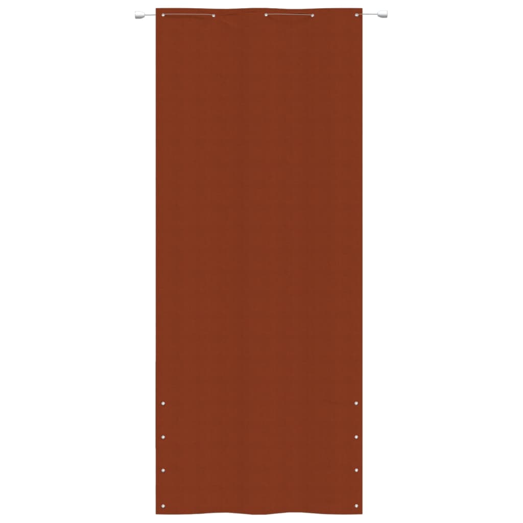 Balkonscherm 100x240 cm oxford stof terracottakleurig
