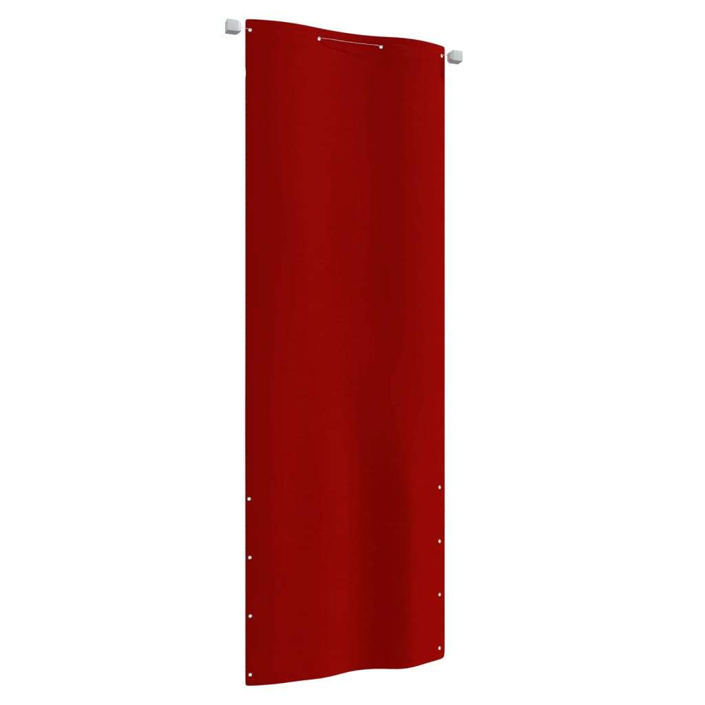 Balkonscherm 80x240 cm oxford stof rood