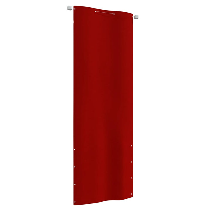 Balkonscherm 80x240 cm oxford stof rood