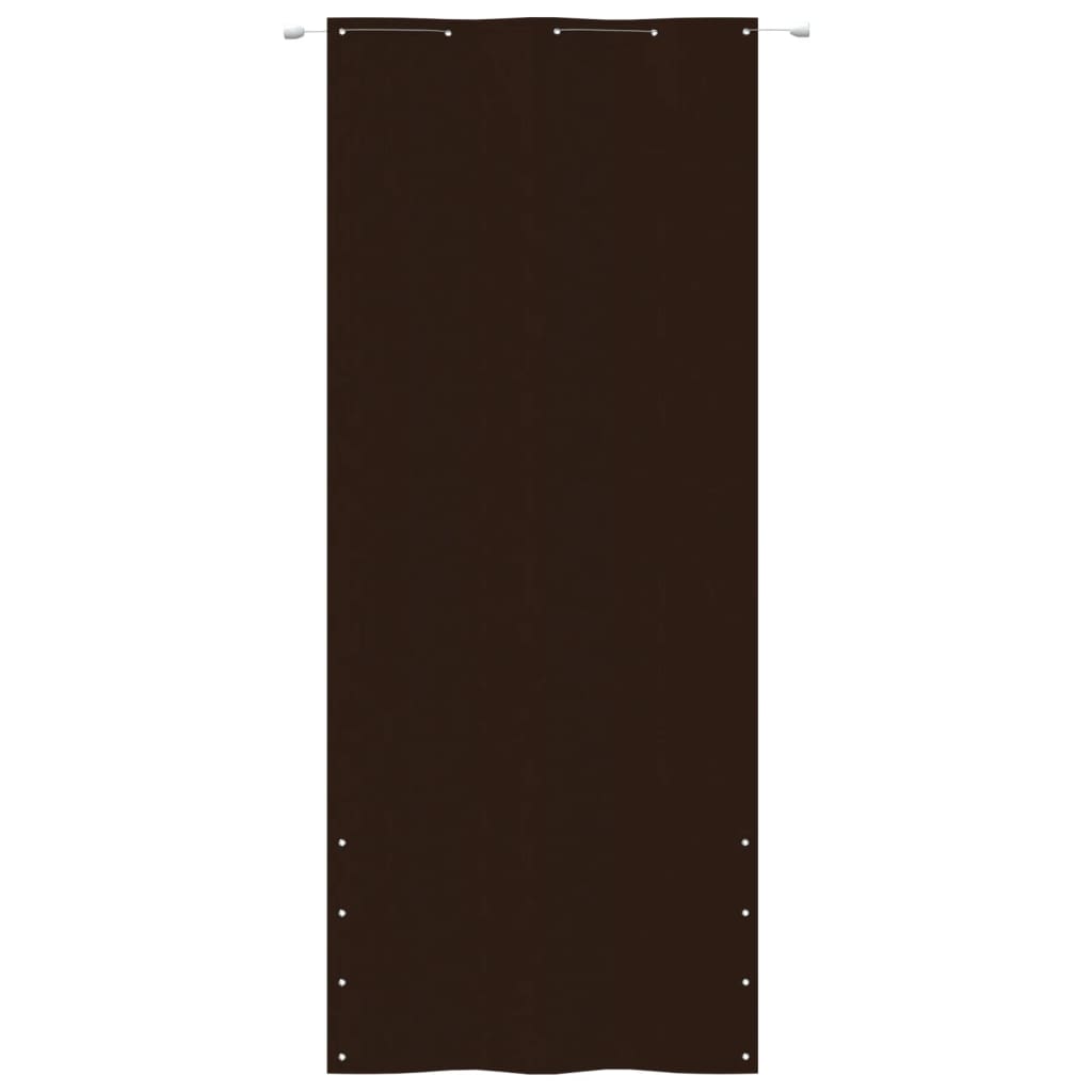 Balkonscherm 100x240 cm oxford stof bruin